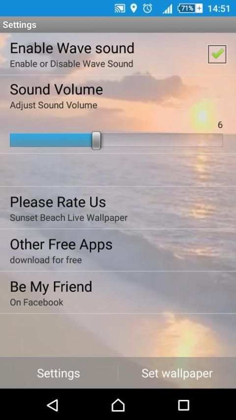 Sunset Beach Live Wallpaper screenshot 4