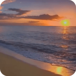 Sunset Beach Live Wallpaper أيقونة