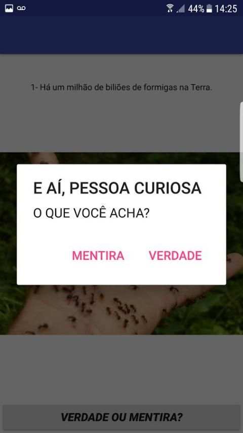 FactsQuiz - V ou F - Mini Jogo screenshot 3