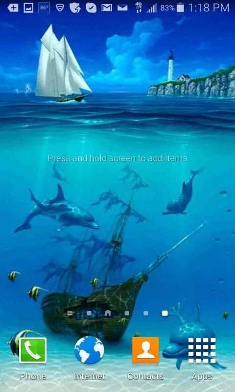 Ocean Dolphins Live Wallpaper screenshot 2