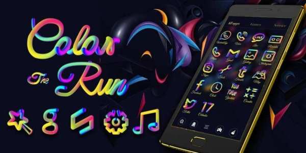 Color Run Go Launcher Theme स्क्रीनशॉट 5