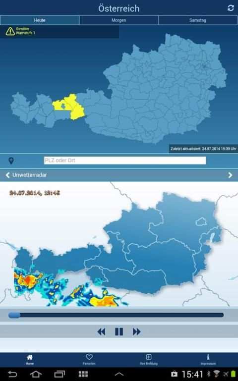 wetter.at - Unwetter screenshot 3