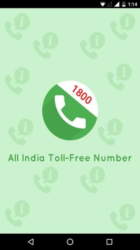 All India Toll Free Numbers स्क्रीनशॉट 1
