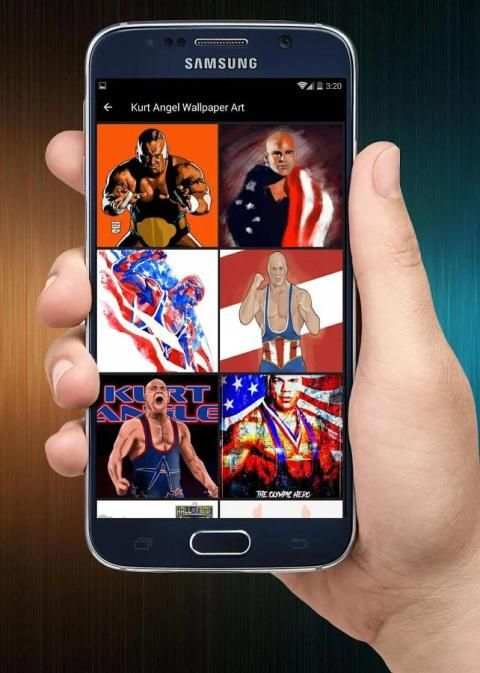 Kurt Angle Wallpaper WWE 4 تصوير الشاشة