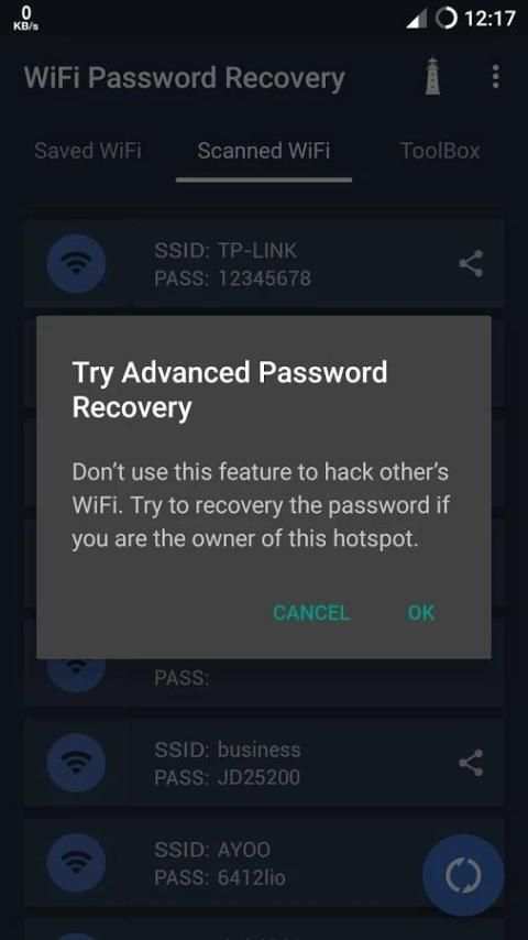Free WiFi Password Recovery screenshot 3