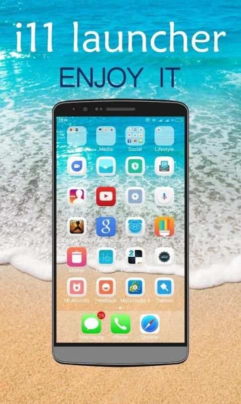 OS 11 Launcher HD 2017 screenshot 1