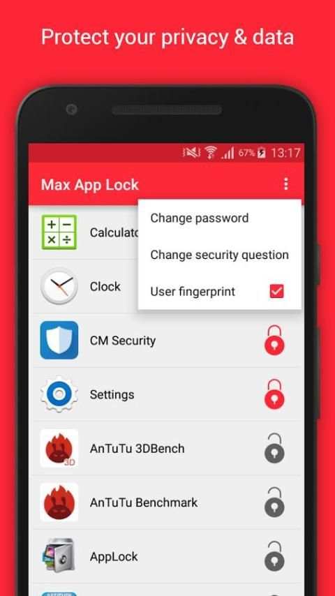 Max App Lock with Fingerprint скриншот 1