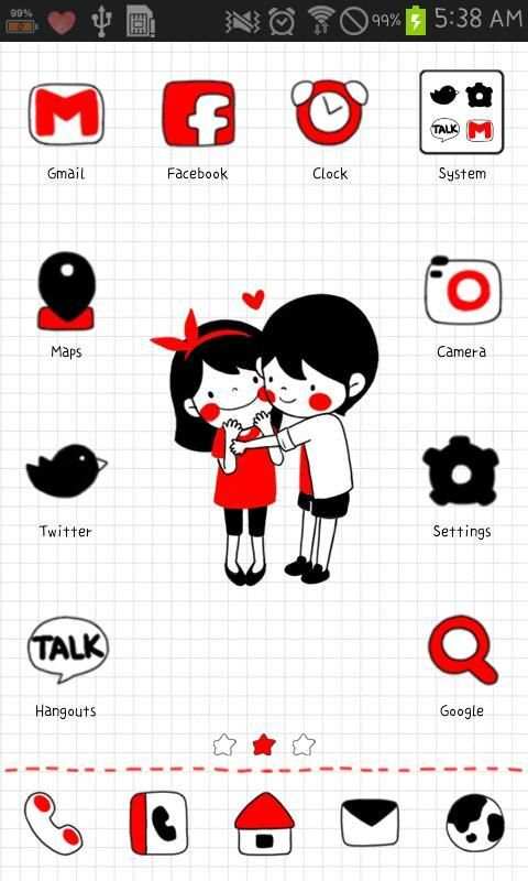 Smile Couple go launcher स्क्रीनशॉट 4