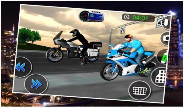 Crime City Police Bike Driver 2017 स्क्रीनशॉट 1
