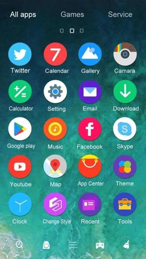 Oreo8 & Ios11 Go Launcher Theme screenshot 3