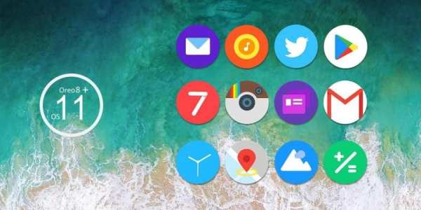 Oreo8 & Ios11 Go Launcher Theme screenshot 1