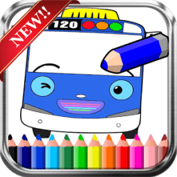 Drawing Bus Coloring Tayo أيقونة