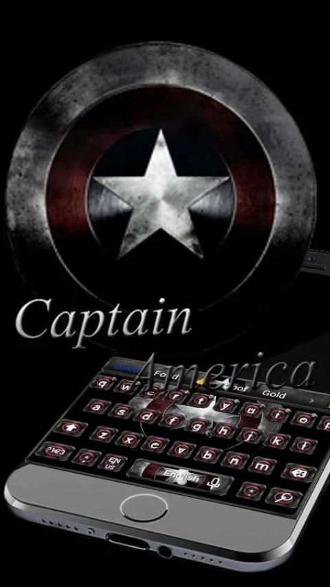 Captain America Keyboard theme screenshot 1