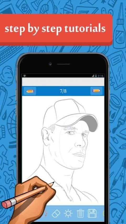 How To Draw WWE Players 2 تصوير الشاشة