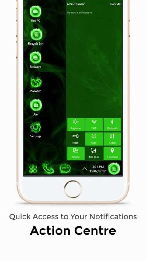 Weed Rasta Theme For Computer Launcher screenshot 1