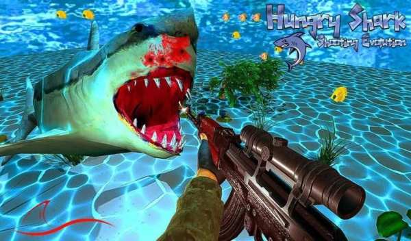 Dunkrik Hungry Shark Shooting Evolution 3D screenshot 5