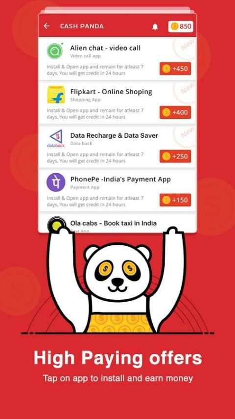Cash Panda - Where Money Rains screenshot 1