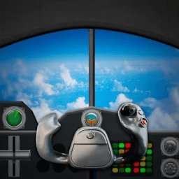 Flight plane 3D simulator icon