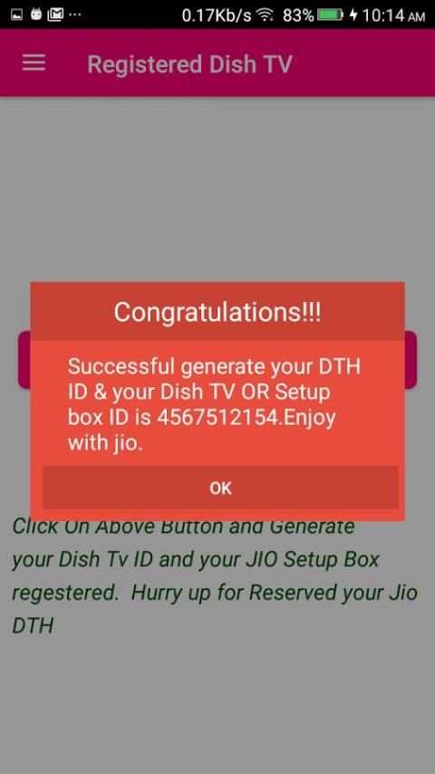Free Jio Dish TV Registration स्क्रीनशॉट 3