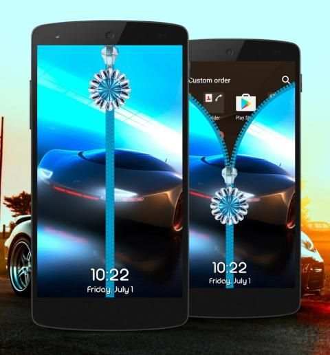 Cars Zipper Lock Screen скриншот 1