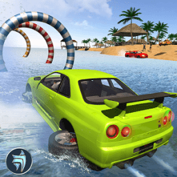 Water Surfer Beach Car Driving icon