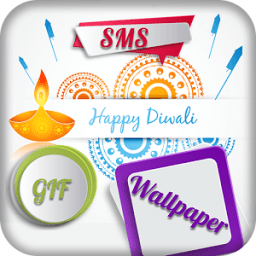 Diwali Wallpaper &amp; Sms أيقونة