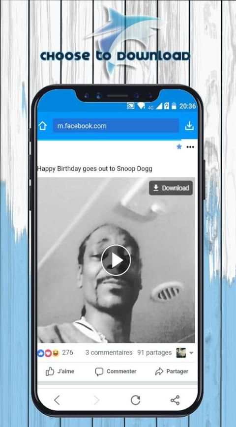 Shark Download : for Facebook , Instagram and more скриншот 3