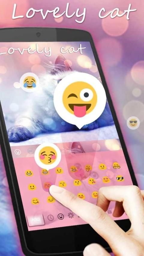 Клавиатура симпатичная кошка скриншот 1