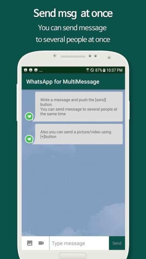 MultiMessage for Whatsapp screenshot 2
