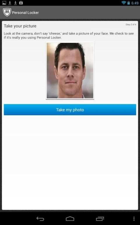 McAfee Personal Locker 4 تصوير الشاشة