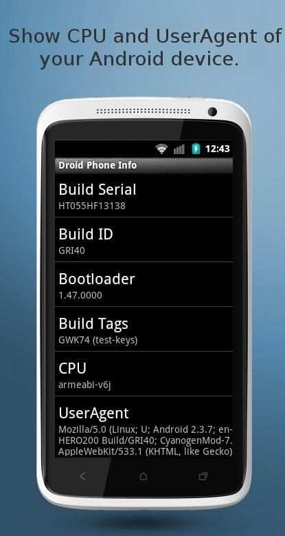 Phone Info: Serial, IMEI, Etc 3 تصوير الشاشة