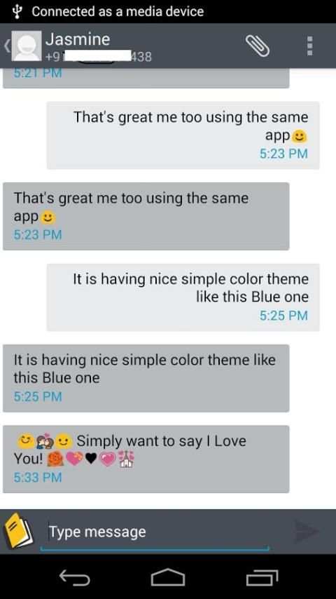 Theme Messaging 6 تصوير الشاشة