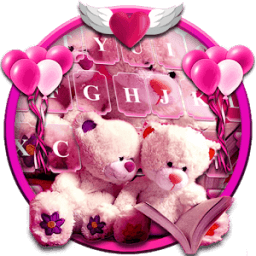 Pink Teddy Emoji Keyboard иконка