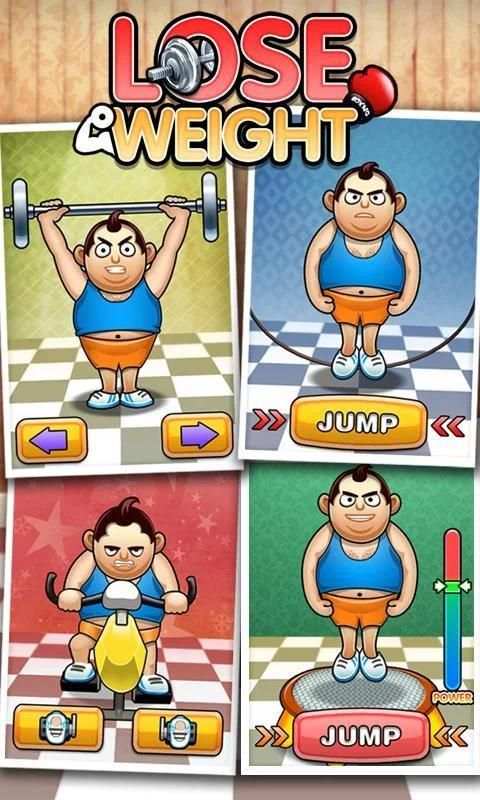 Fat Man Fitness - Mini Games स्क्रीनशॉट 1