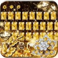 Gold Diamond Glitter Keyboard on 9Apps