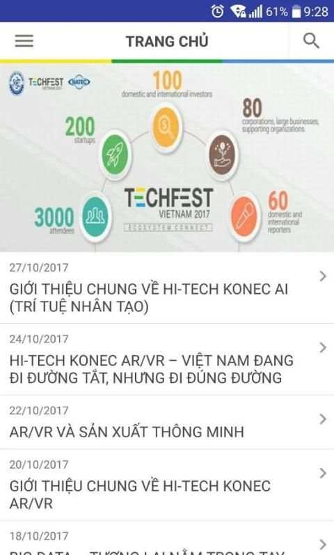 TechFest Vietnam 2017 - Ngày hội khởi nghiệp 3 تصوير الشاشة