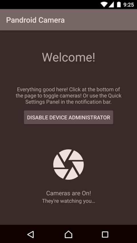 Pandroid Camera Blocker 1 تصوير الشاشة