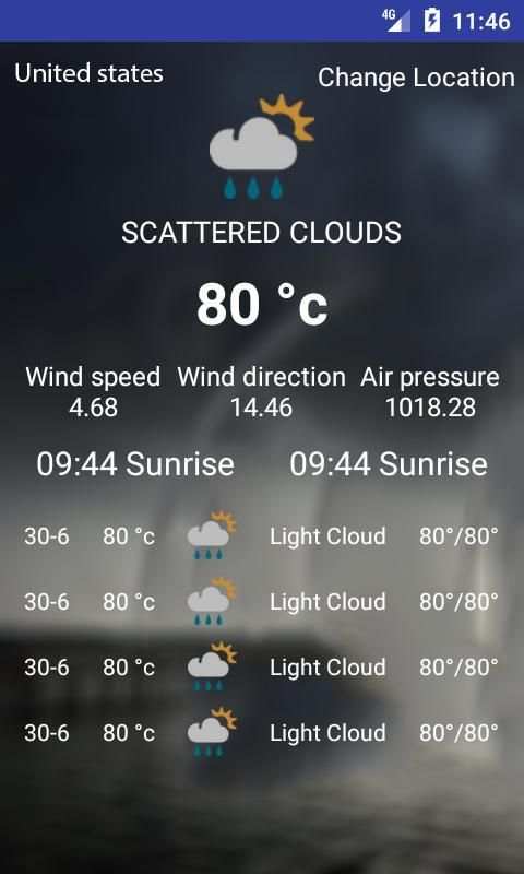 South Africa Weather 1 تصوير الشاشة