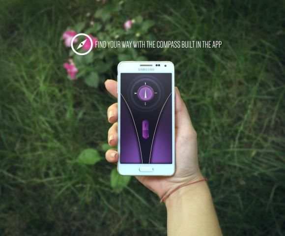 Super LED Bright Flashlight+Compass स्क्रीनशॉट 3