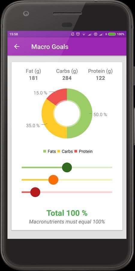 FitMate Calorie Counter स्क्रीनशॉट 4
