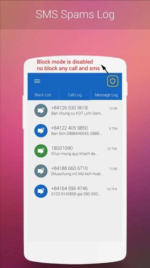 Call Blocker - Blacklist скриншот 5