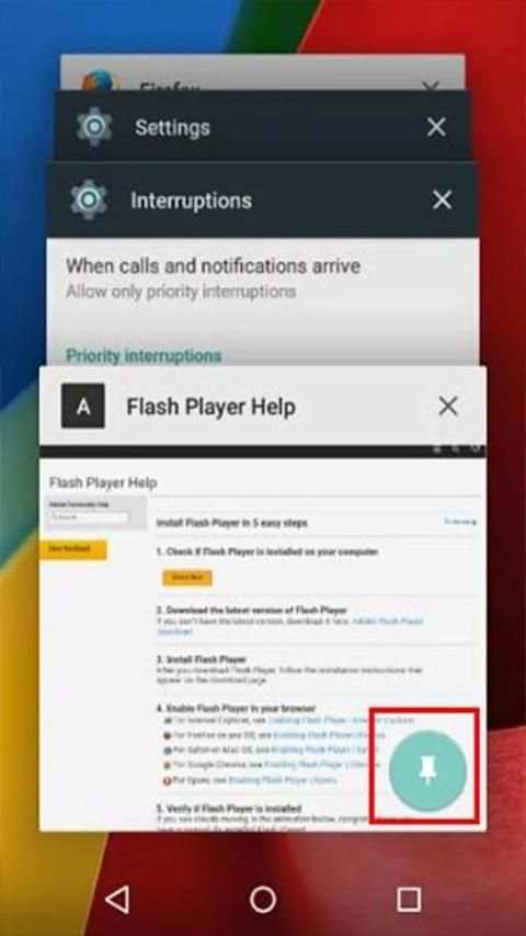 Tips Flash player Android скриншот 2