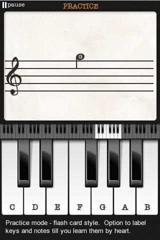 Note Trainer Lite Learn Piano скриншот 3