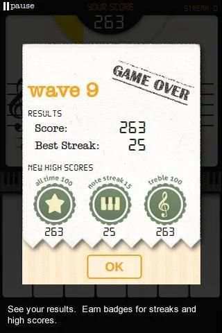 Note Trainer Lite Learn Piano скриншот 2