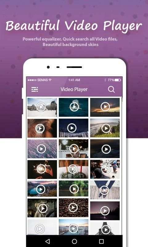 Beautiful Video Player 3 تصوير الشاشة