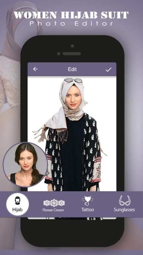Hijab Women Suit Photo Editor screenshot 4