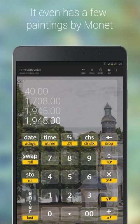 S3 RPN Calculator with Voice screenshot 1