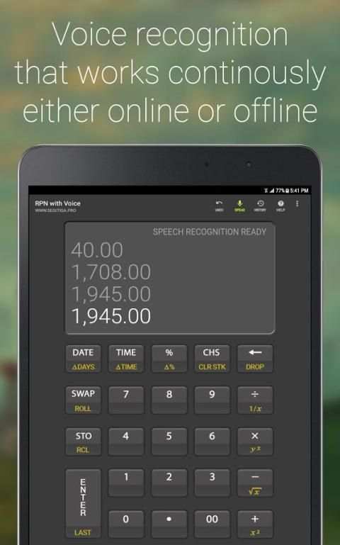 S3 RPN Calculator with Voice screenshot 15
