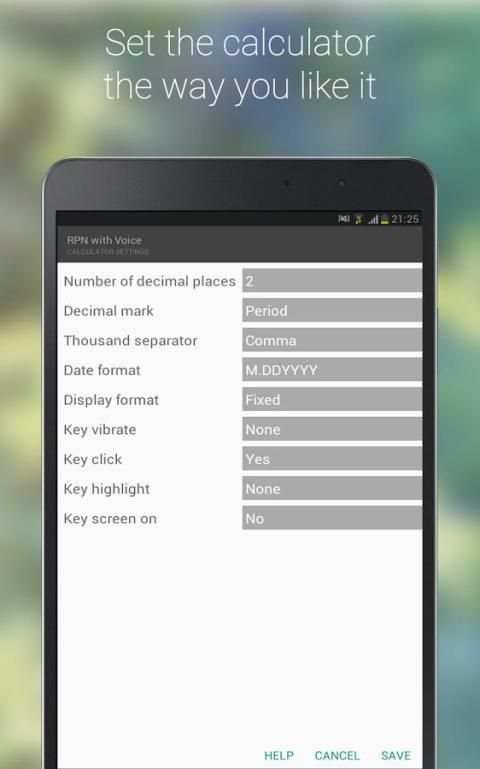 S3 RPN Calculator with Voice screenshot 4