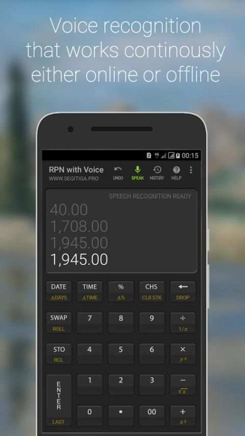 S3 RPN Calculator with Voice screenshot 23